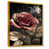 Toile avec cadre flottant or