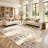 Vintage Persian Area Rug 5x7, Neutral Beige Floral Indoor Carpet, Washable Durable Rug for Living Room, Bedroom, Hallway, Farmhouse Decor-213003854