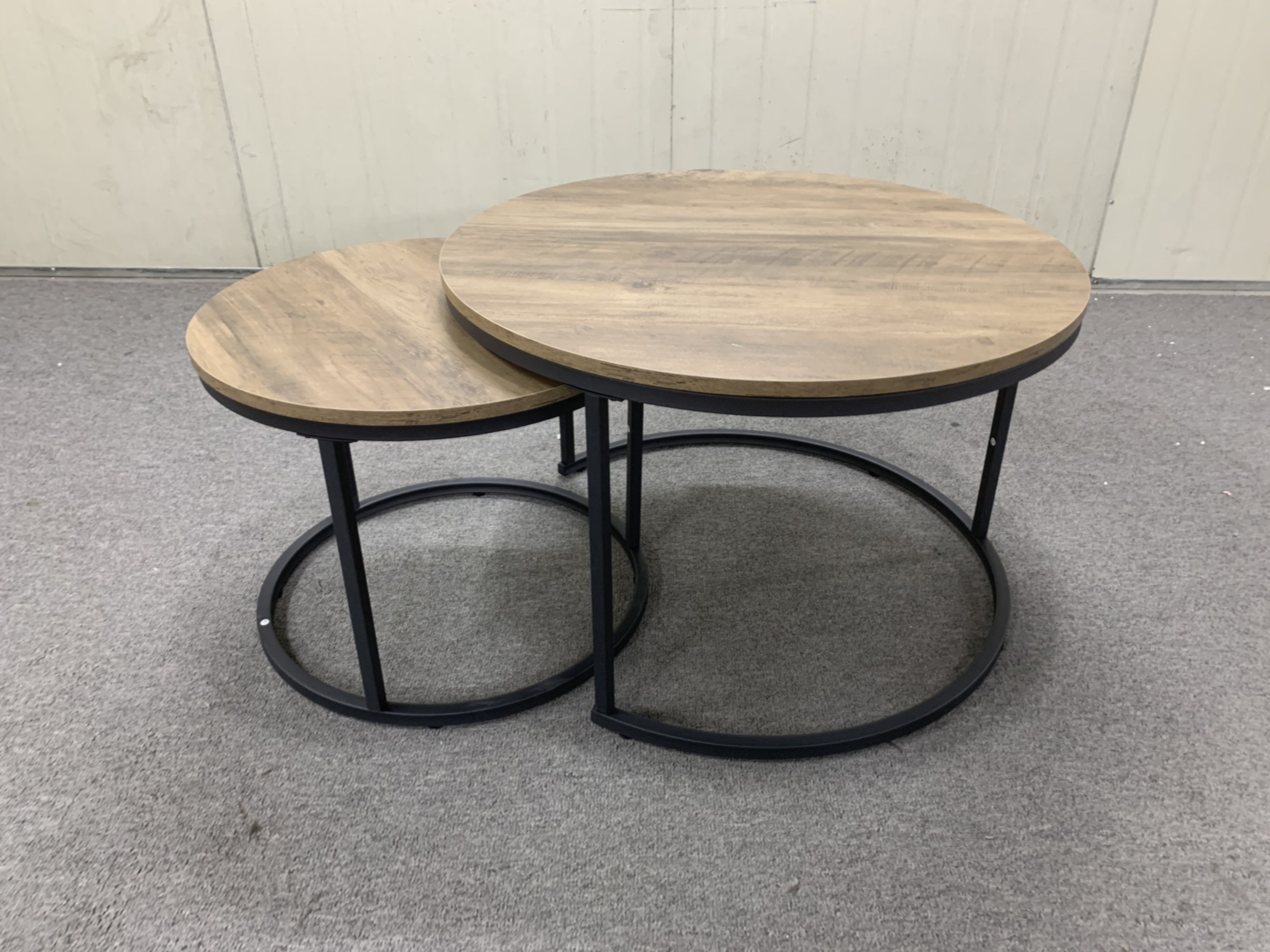 Ebern Designs Coffee Table Set Of 2, 27.6Inch Round Coffee Table ...