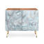 Balliro Ice Blue And Grey Marble Credenza-260356230