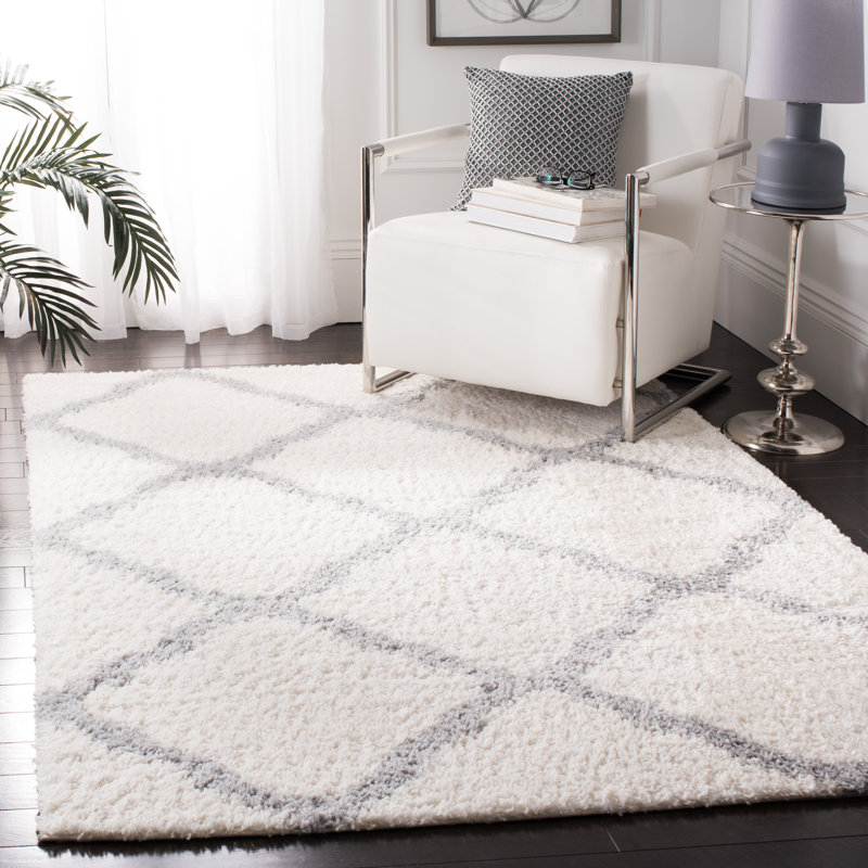 Tapis à poil long à motif géométrique Lamoreaux, Rectangle 6 pi x 9 pi