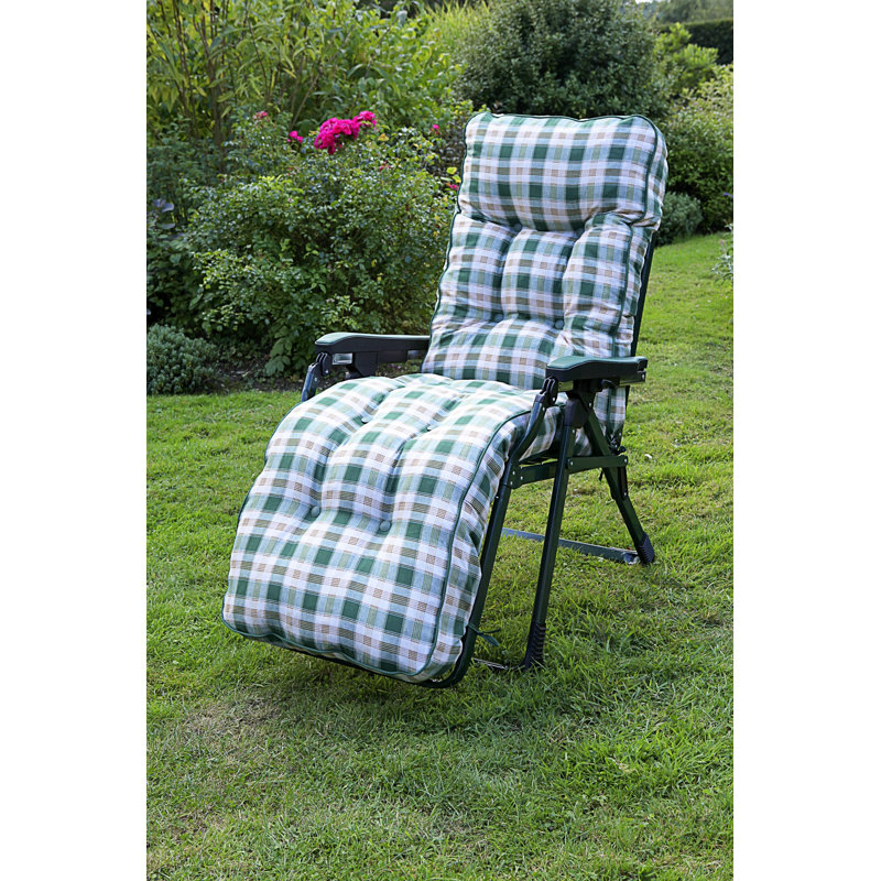 Lina 69cm Long Reclining Single Chaise with Cushions, Pavia