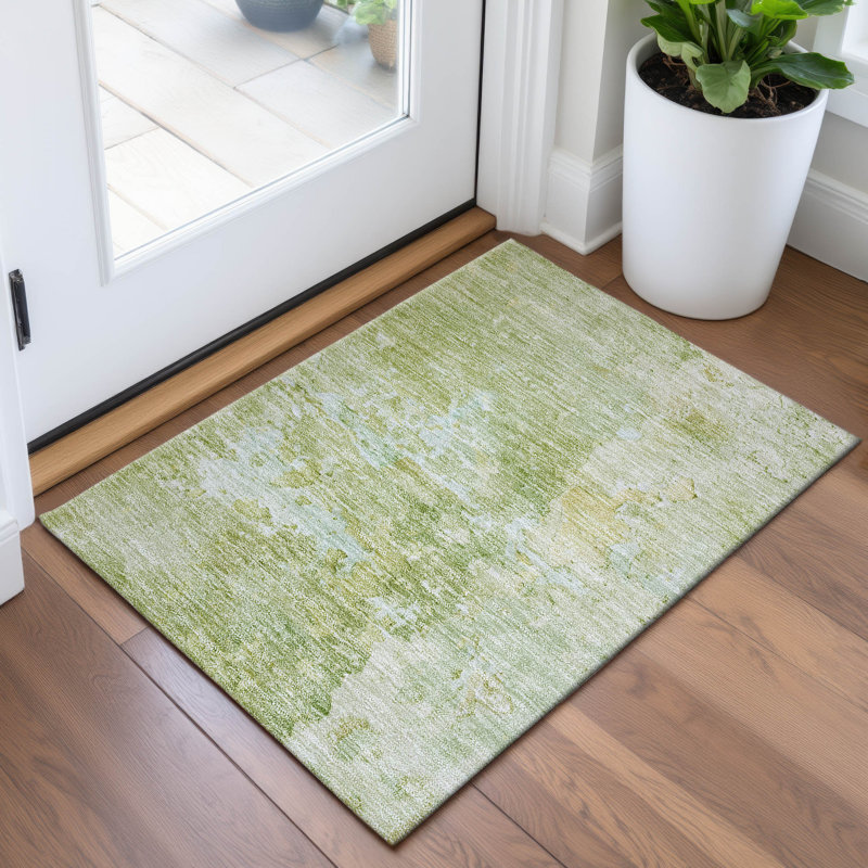 Premium Machine Washable Larock AMF1234 Abstract Rug, Rectangle 1'8" x 2'6"