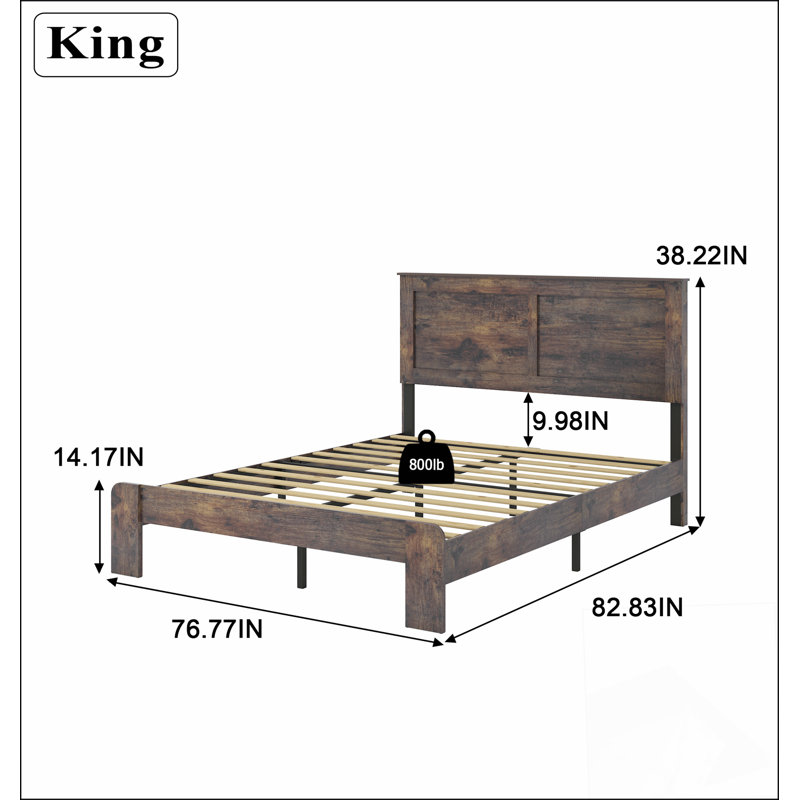 Structure de lit plateforme en bois avec grand rangement sous le lit, alliant style et fonctionnalité pour les chambres modernes.