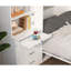 Lit double avec tablette - Idée de chambre à coucher peu encombrante pour une chambre moderne ou stable