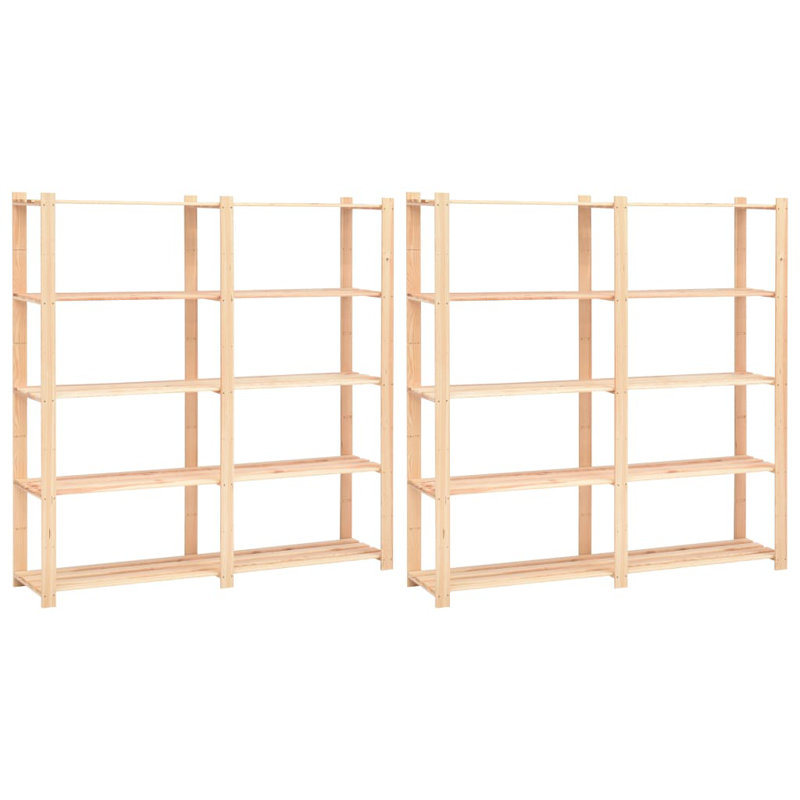 Knowles 170cm H x 170cm W Solid Wood Etagere Bookcase