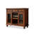 Walnut Retro Solid Mahogany  Accent Cabinet