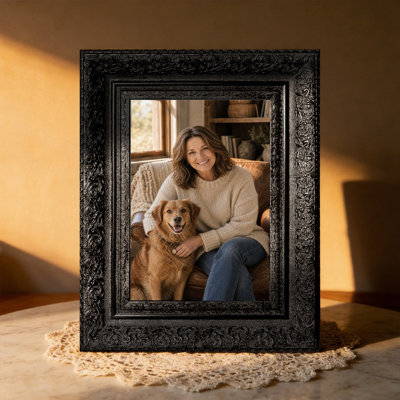 8" x 10" Black 1PC Simple Picture Frame for Wedding Photo Display