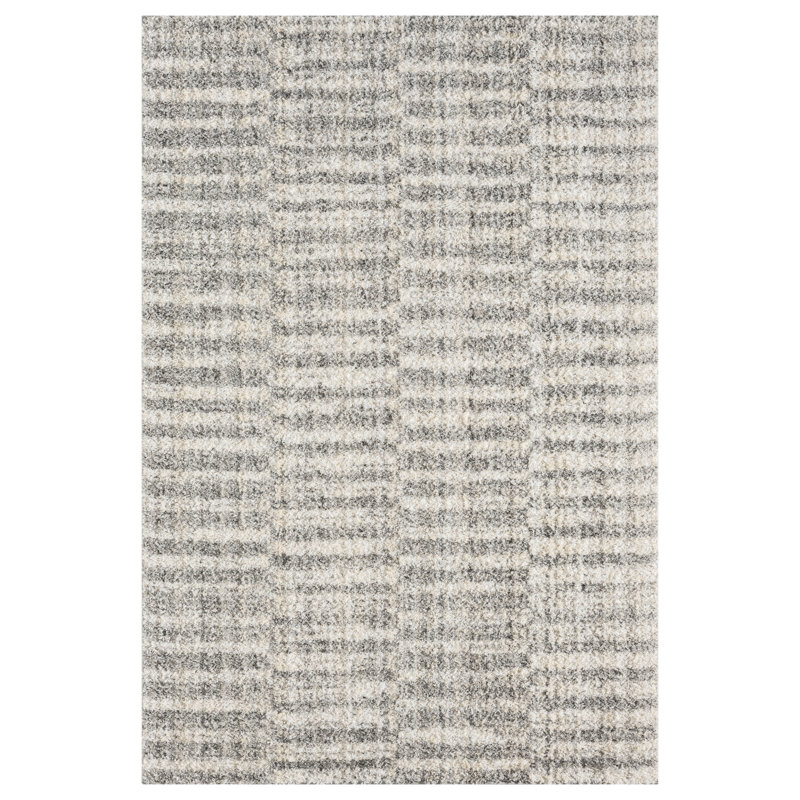 United Weavers Tibet Gyirong Ultra Soft Shag Grey Area Rug, 5'3" x 7'2"
