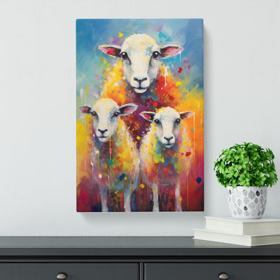 Sheep Impressionism No.2 - No Frame Print