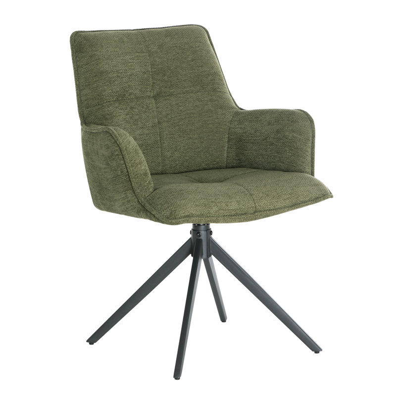 Fabric Dining Chair, Green