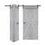 Porte de grange double pliante en bois massif de style K avec ensemble de quincaillerie - Assemblage requis-108658291-101127213