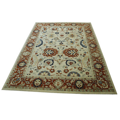 Reindert One-of-a-Kind 9.0x12.1 Area Rug Ivory
