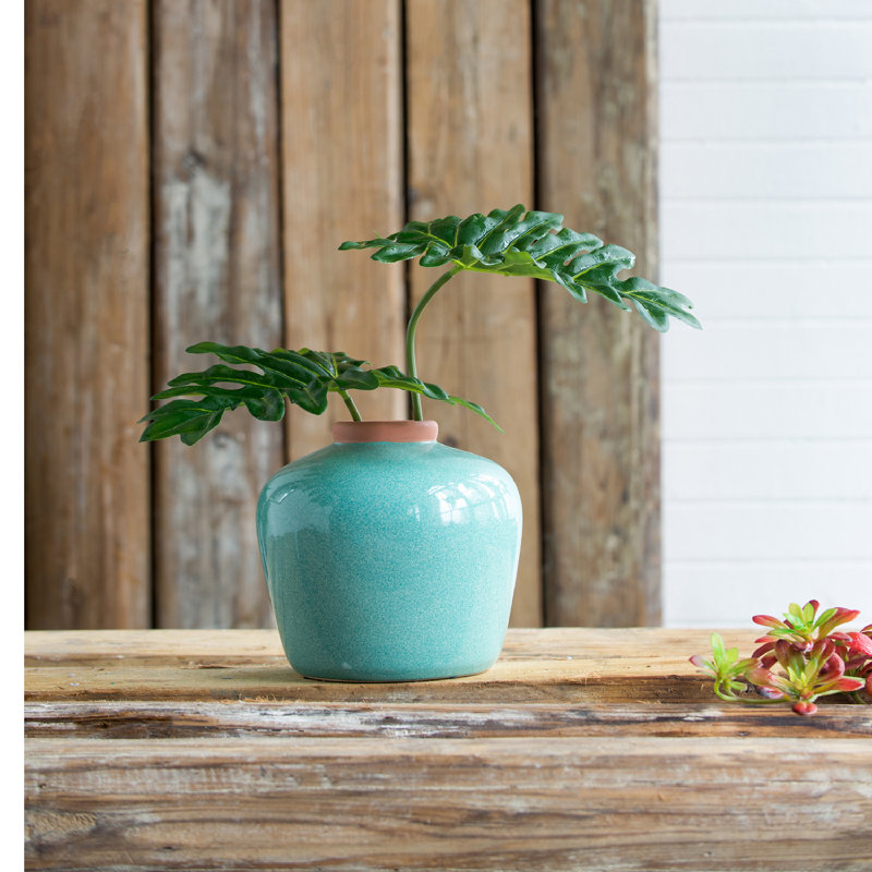 Vase de table Cevennes, H 7,5 po x l 8,3 po x P 8,3 po