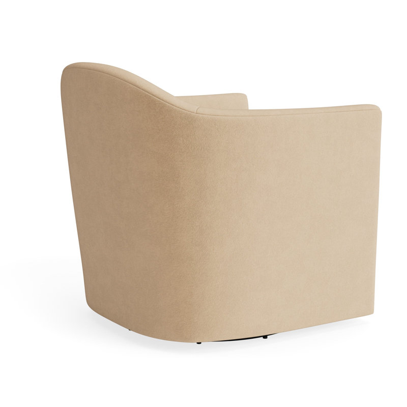 MTO - About Face Swivel Lounge Chair, Camel Velvet