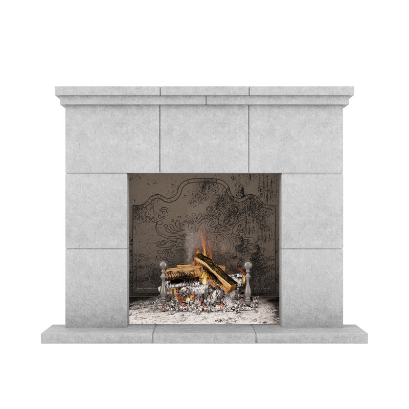 Tuscany Fireplace Surround, Smooth Gray