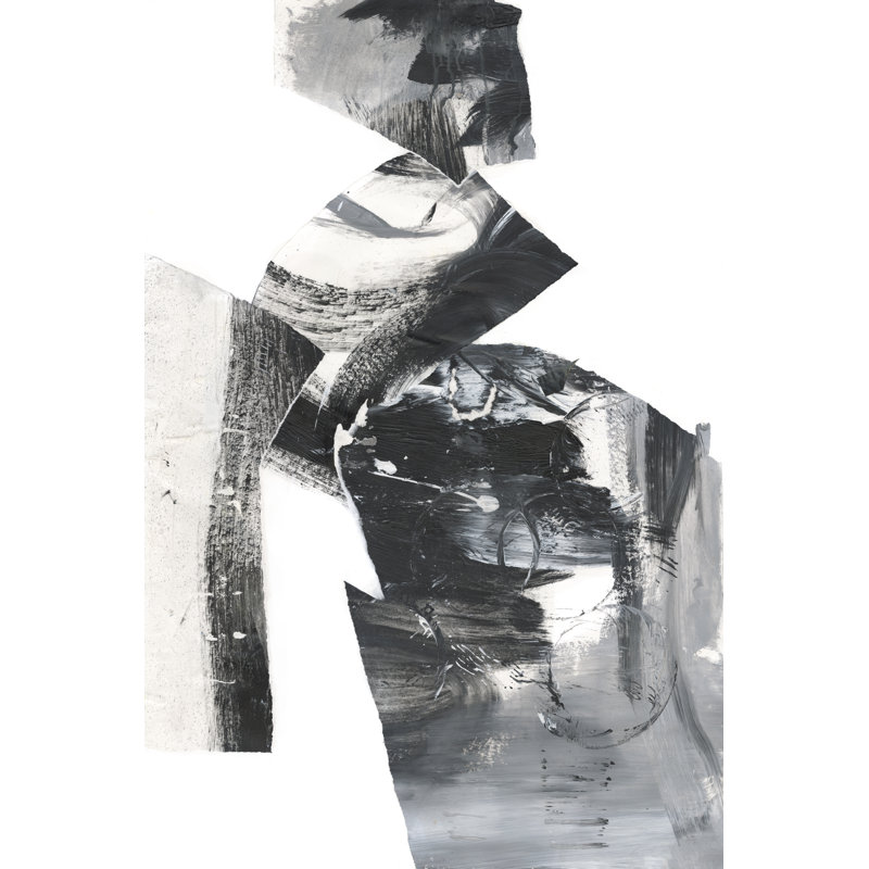 Fiesta Collage III - Painting, 122 cm H x 81 cm W, Black Floater Framed