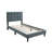 Twin Size Bed 1Pc Middle Support Legs Adjustable Headboard Gray Finish Bedroom Furniture-1857742119-1857742116