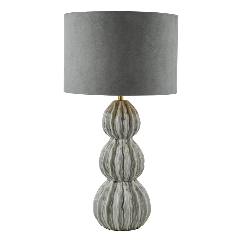 Ceramic Table Lamp Lamp, Grey, Grey