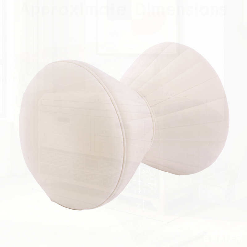 Repose-pieds en velours multifonctionnel, tabouret de coiffeuse rembourré, repose-pieds rond robuste pour le maquillage, salon, chambre à coucher, vestibule