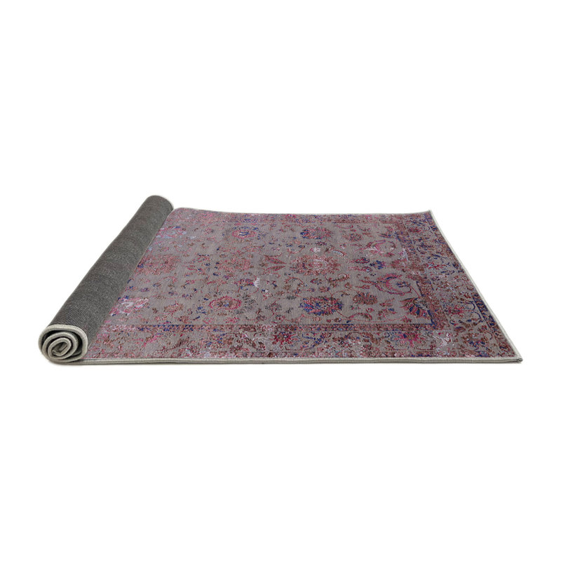 Tapis oriental brun / bleu, Rond 6 pi