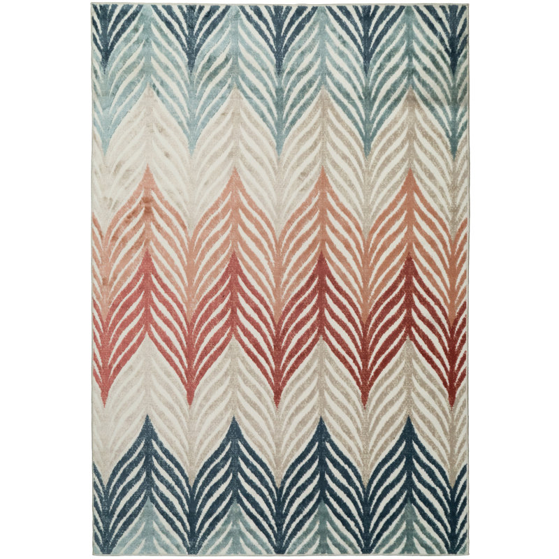 Pridbjorn Chevron Indoor Rug, Rectangle 7'10" x 10'