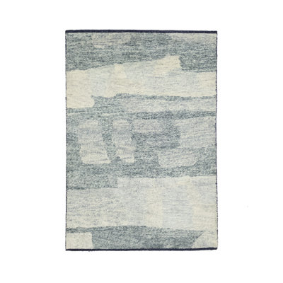 Cream Abstract 4x6 Modern Rug