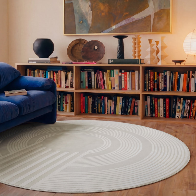 Tapis lavable Maru, Rond 5 pi 3 po
