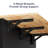Solid Wood Top Kitchen Island Cart with Drop Leaf,  Locking Wheels, Large Drawers, Storage Cabinet, Towel Rack & External Spice Rack-1604599287
