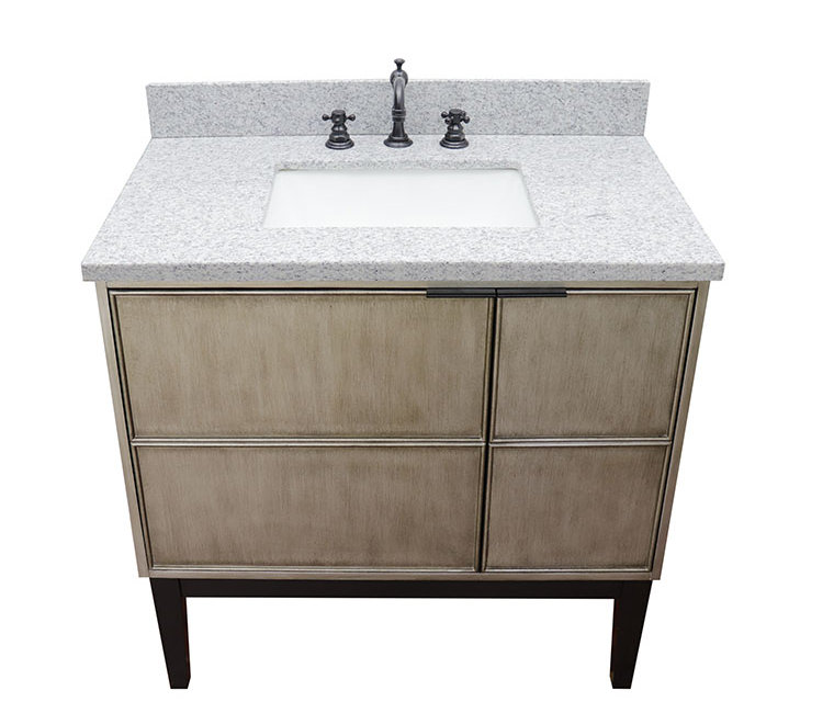 Ensemble de meuble-lavabo simple 37 po, Granite
