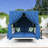 Outdoor Patio Sunbed With Curtains-1578365453