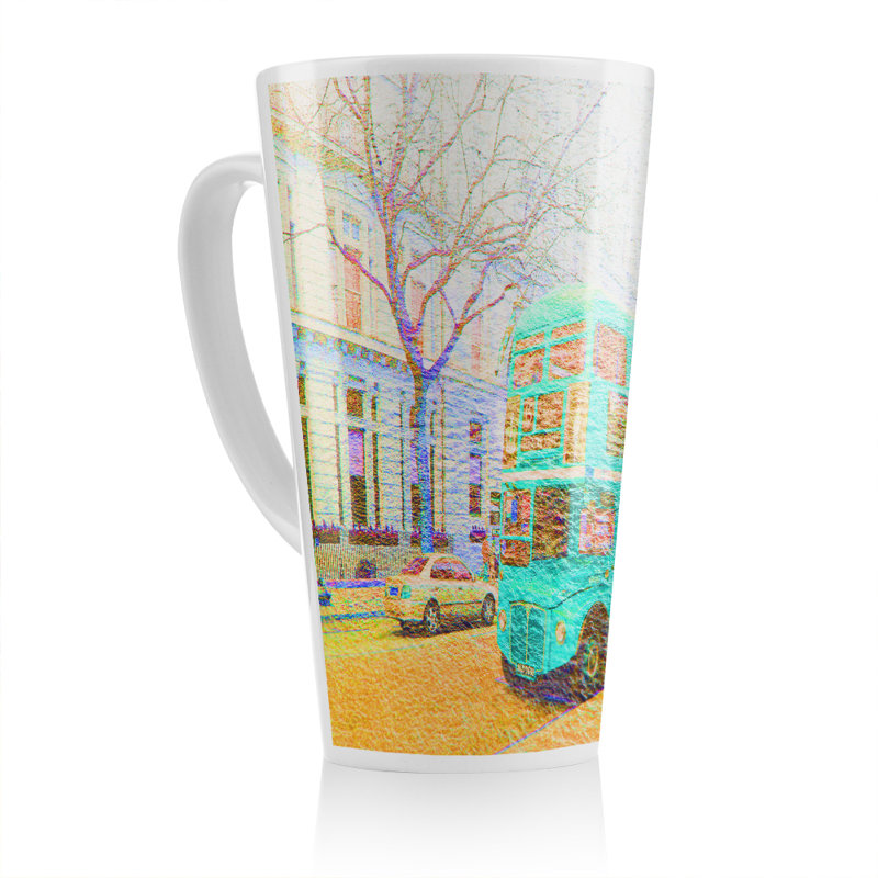 London Bus Latte Mug, Green