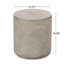 Table d'appoint d'extérieur en béton léger, table de bout MGO, gris clair