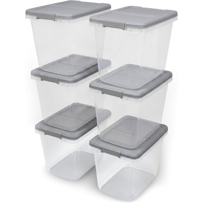 Ensemble de 6 récipients de rangement verrouillables 29 pte