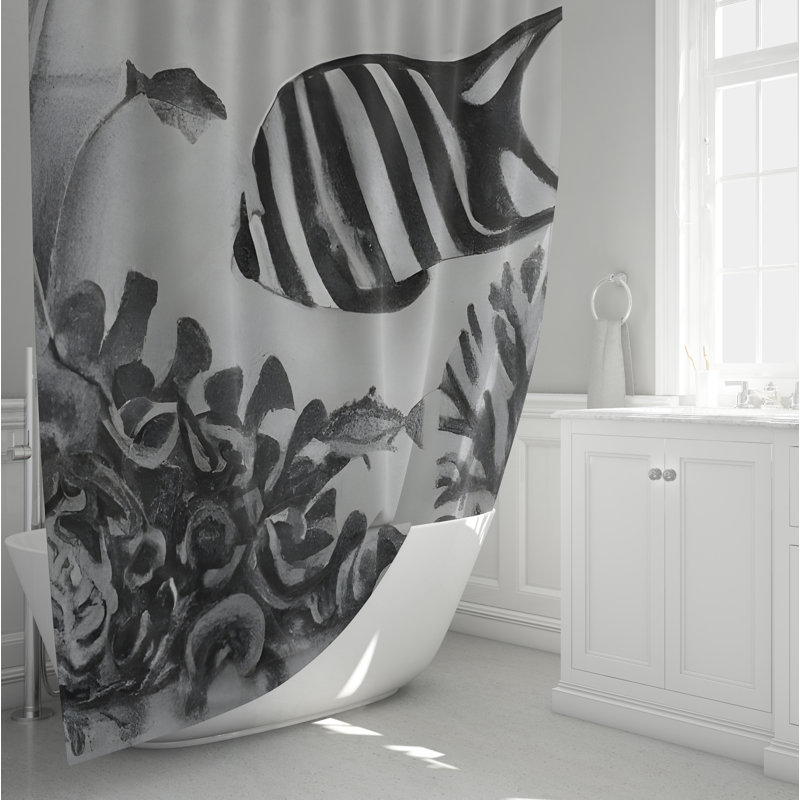 Yaphank Shower Curtain, 93" H x 70" W