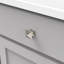 Poignée carrée Studio Collection - bouton d'armoire de 1 1/4 po x 1 1/4 po en nickel poli - Quincaillerie transitionnelle pour tiroirs et armoires-9113200-9113206