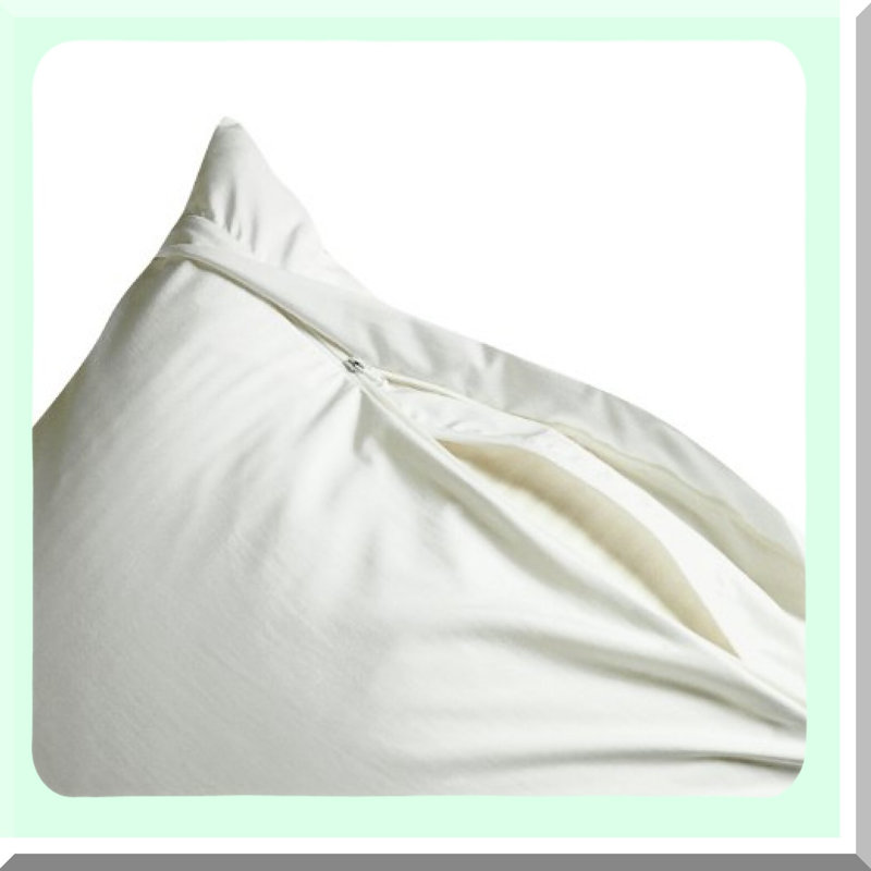 AllergyShield Microfiber Pillow Protector - Dust Mite & Allergen Proof Encasing Cover for Standard Size Pillows - Premium Quality