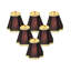 Abat-jour empire en lin H 4 po x l 5 po (attache) de couleur noire