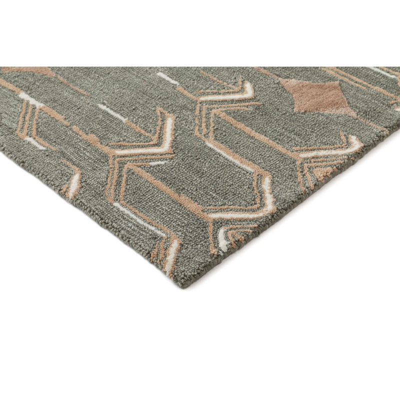 Tapis en laine touffeté à la main Astra, Rectangle 7 pi 9 po x 9 pi 9 po
