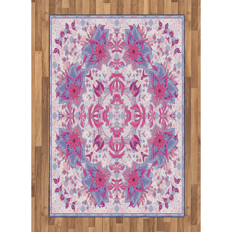 Persian High Density Long Fiber Poly Threads Decorative Area Rug Carpet, Rectangle 4' x 5'8"