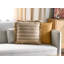 CIRSIUM Striped Beige Square Throw Cushion