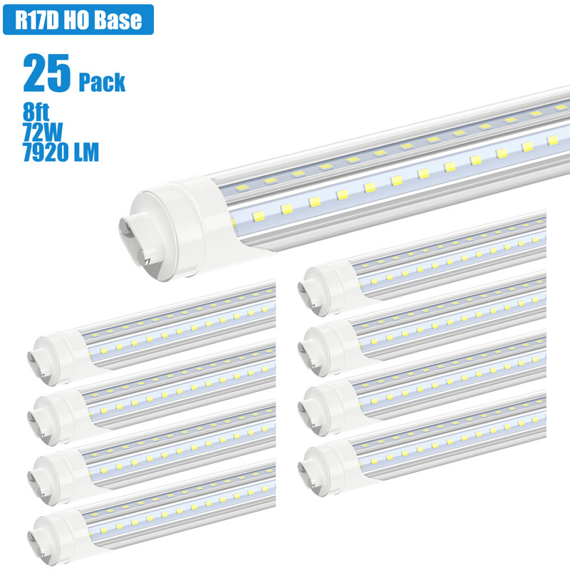 72 W (équivalent à 72 W), ampoule DEL T8 à intensité variable, température de couleur