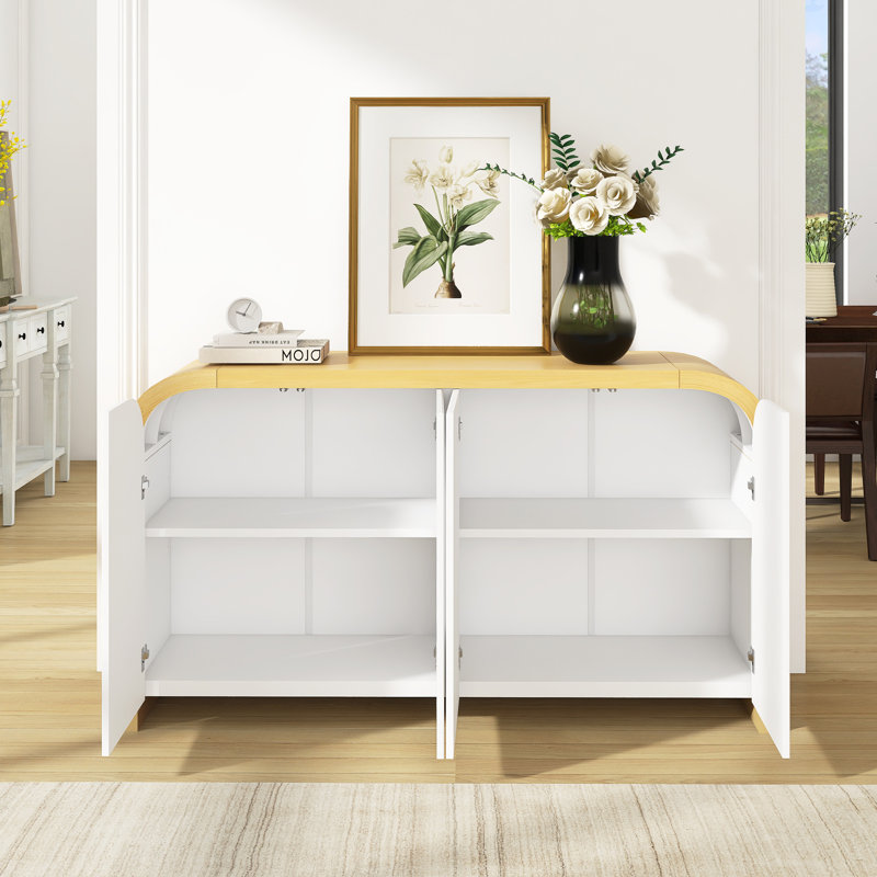 Buffet 4 portes, Blanc