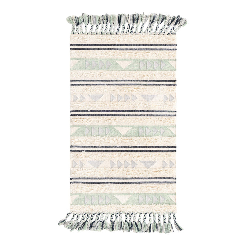 Performance Wool Geometric Indoor Rug, Rectangle 3'3" x 5'1"