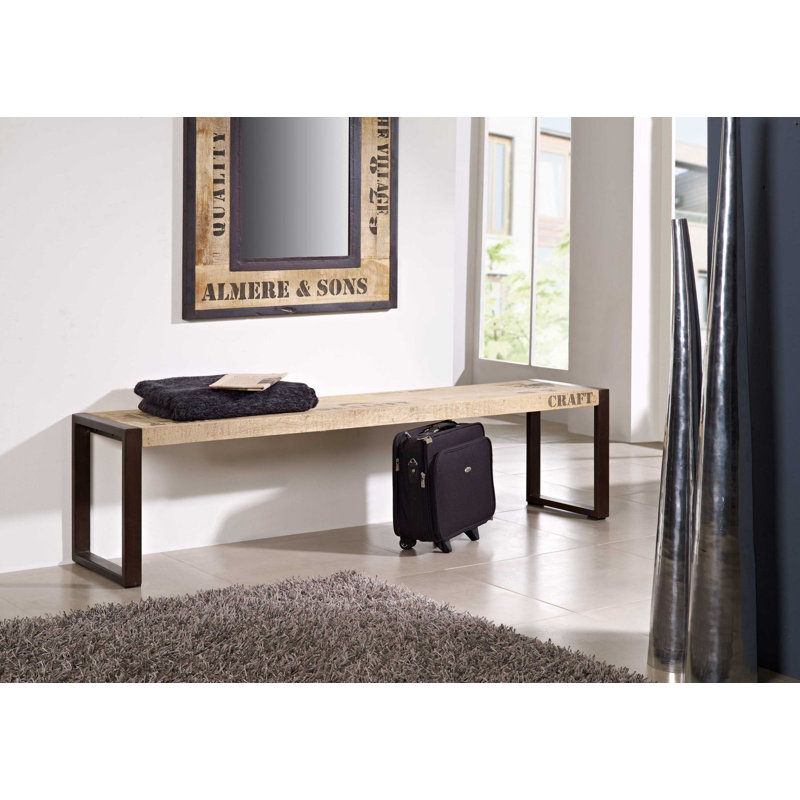 Factory Solid Wood Bench, H45 x W160 x D40cm