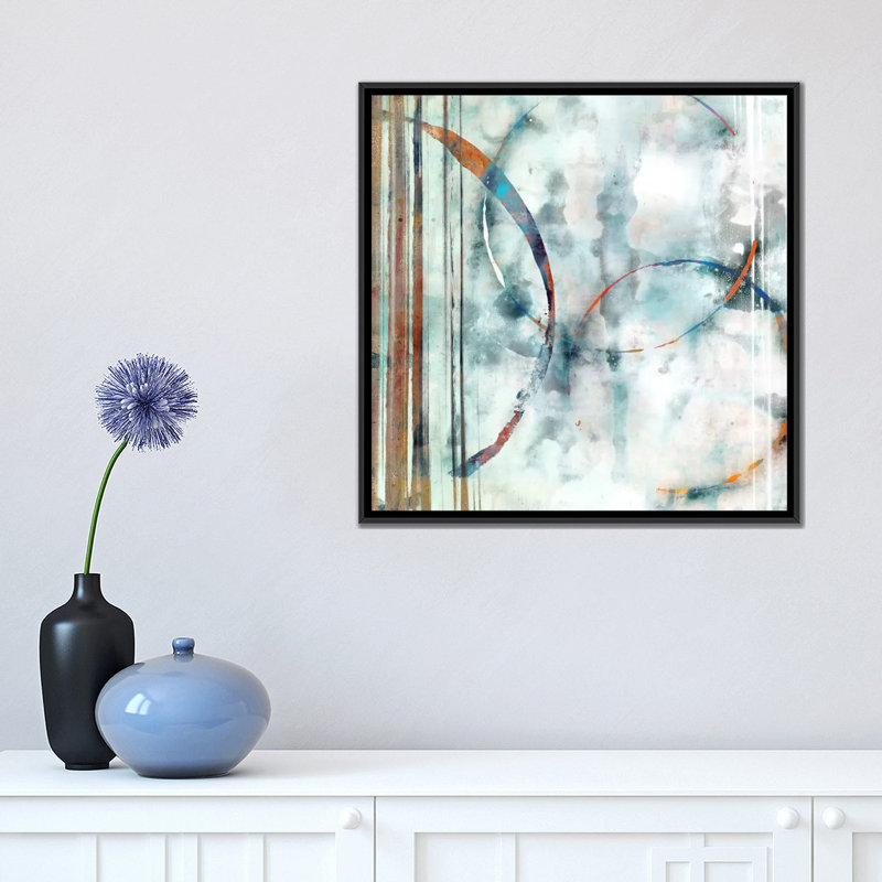 «Seafoam II» par Edward Selkirk, reproduction sur toile tendue sur châssis, H 18 po x l 18 po x P 1,5 po, Pas de tapis