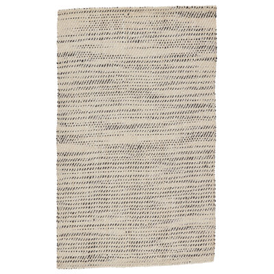 Owen Handmade Jute/Sisal White/Black Area Rug