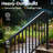 6-Step Black Oval Alloy Steel Exterior Railing Kit (2-pack)-117195852