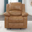Fauteuil inclinable et oscillant en cuir Charlotte