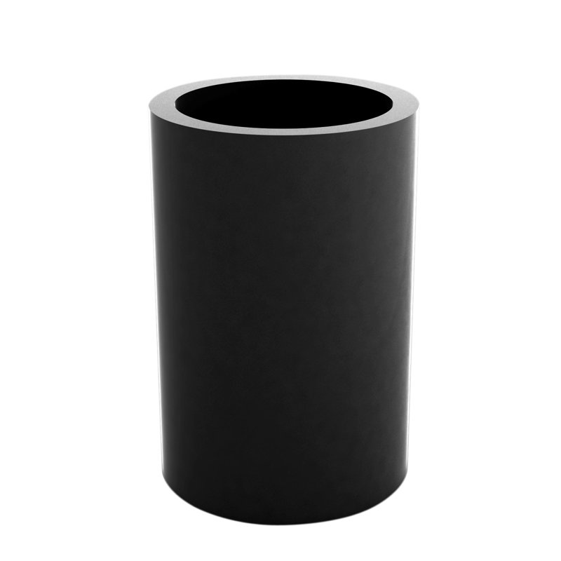 Pot à fleurs en résine Cilindro, H 35,5 po x l 23,5 po x P 23,5 po, Anthracite